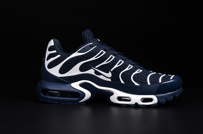 Basket Nike Air Max Tn Tuned Requin Plus Homme Dark Bleu Et Blanc